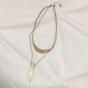 MULTI LAYERED STONE NECKLACE